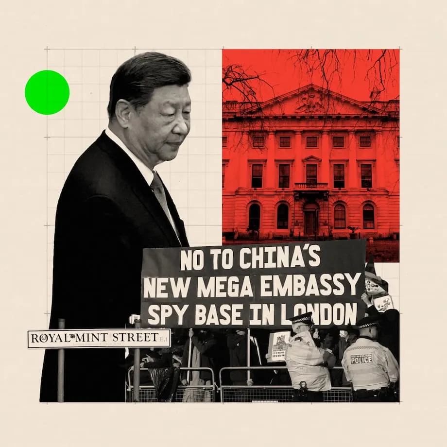La megasede diplomática de China en Londres: temores de seguridad, protestas y encrucijada geopolítica