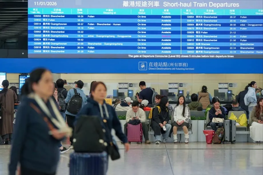 Hong Kong amplía su red de trenes de alta velocidad con 16 nuevos destinos en China continental