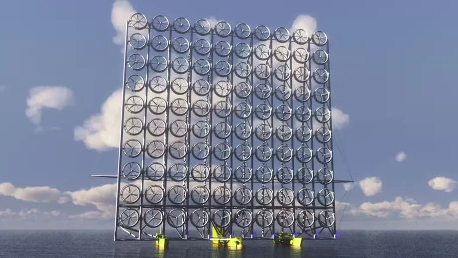 La revolucionaria tecnología japonesa de muros de turbinas eólicas podría triplicar la generación de energía en el mar