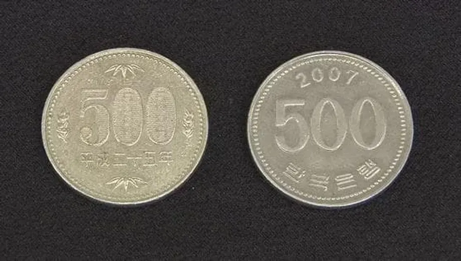 Japón registra un aumento de monedas surcoreanas de 500 wones usadas como si fueran de 500 yenes, lo que perjudica a los pequeños comercios