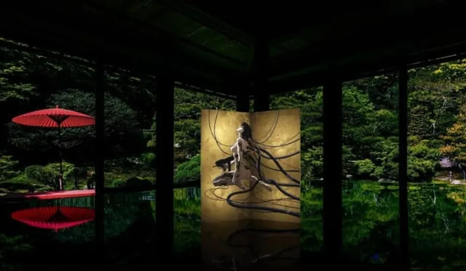 Ghost in the Shell llega al arte japonés tradicional en biombos de edición limitada decorados con pan de oro