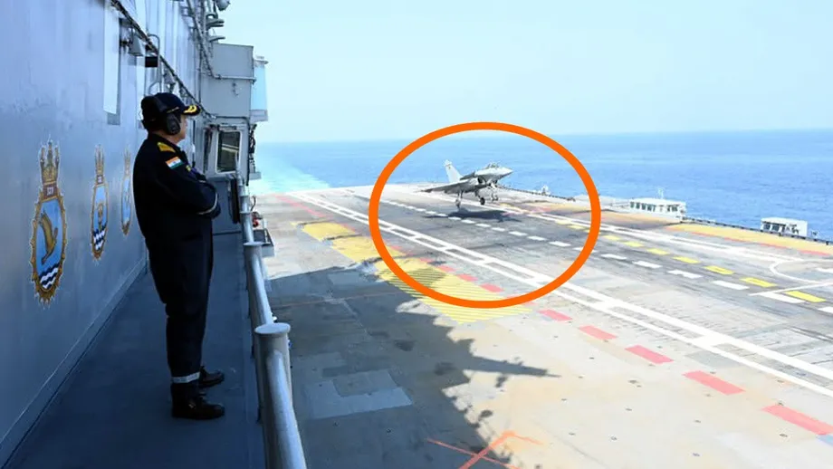 Rafale Marine Makes First Landing on INS Vikrant as India Tests Carrier Compatibility